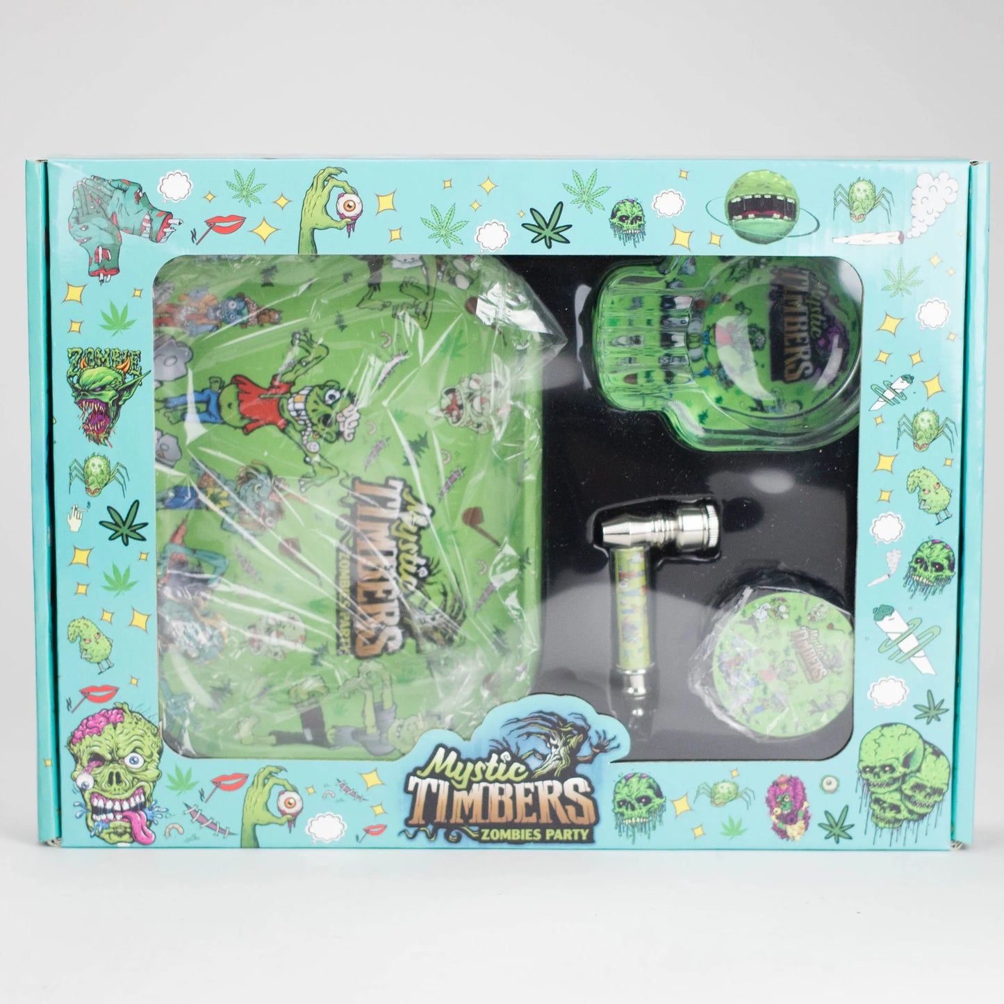 Mystic Timbers 4-in-1 Metal Pipe Smoke Set