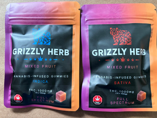 Grizzly Herb Gummies 1000mg